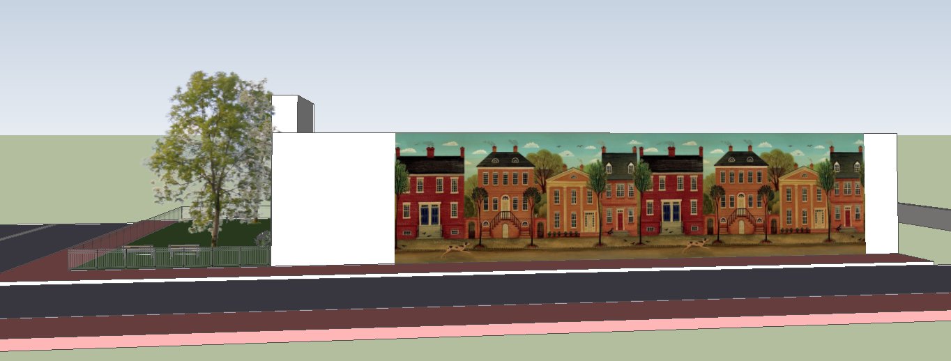 Full Scale Mural and Replacement Building Concept